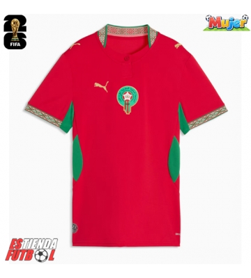 Marruecos Primera Equipación Mujer Mundial 2026 Manga Corta